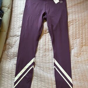 NWT Tory Sport Chevron full length leggings.